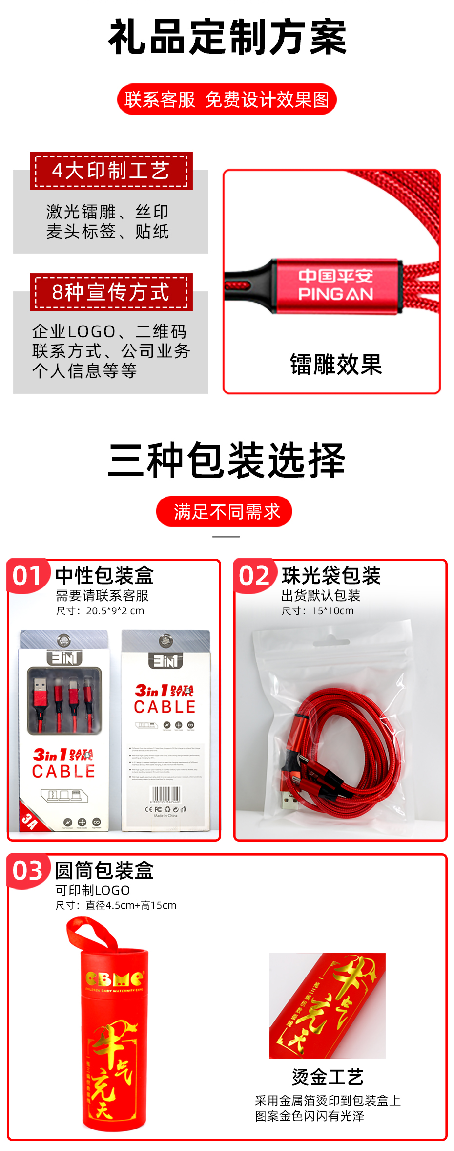 數(shù)據(jù)線禮品定制方案